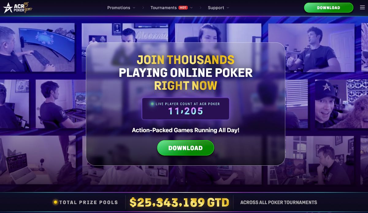 Chơi Poker trên ACR Poker